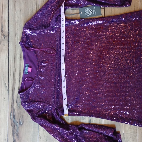 New Vince Camuto Dazzling Purple Shift Cocktail Mini Dress. Size XS - Picture 14 of 17